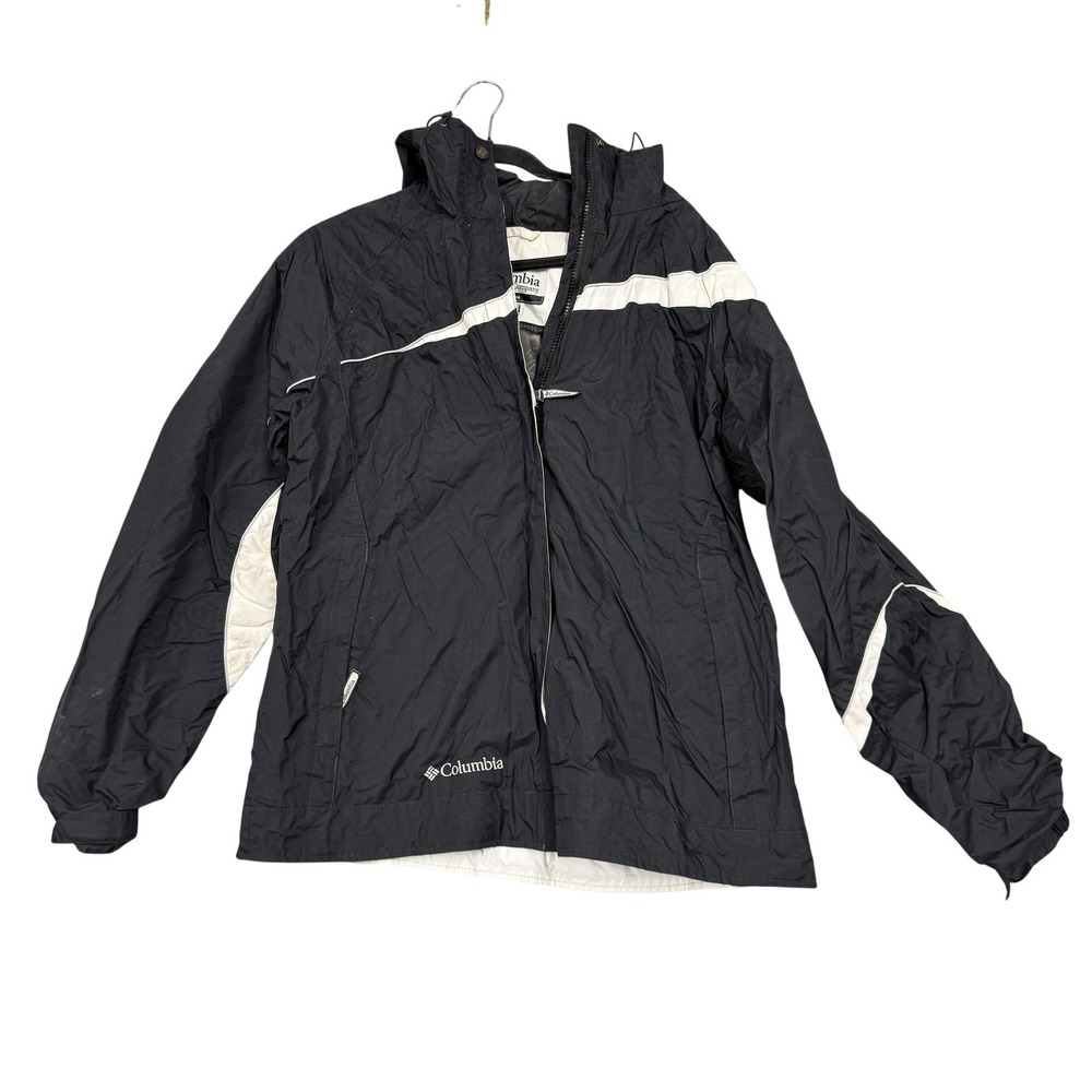 Columbia Jacket Womens Large Black‎ Hooded Waterproof Insulated Winter Parka